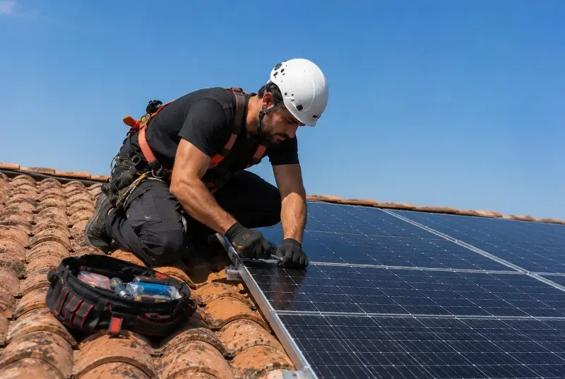 Maintenance et monitoring de panneaux solaires à Parbayse