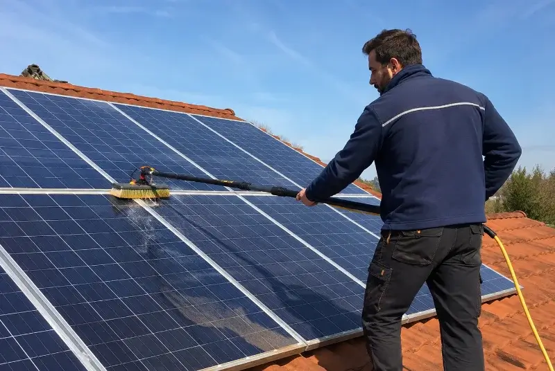 Nettoyage et entretien de panneaux solaires à Parbayse